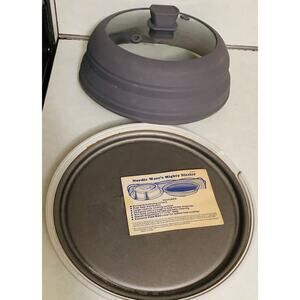 Nordic Ware, Microwave Mighty Sizzler Browning Skillet Grills Fry See Cover